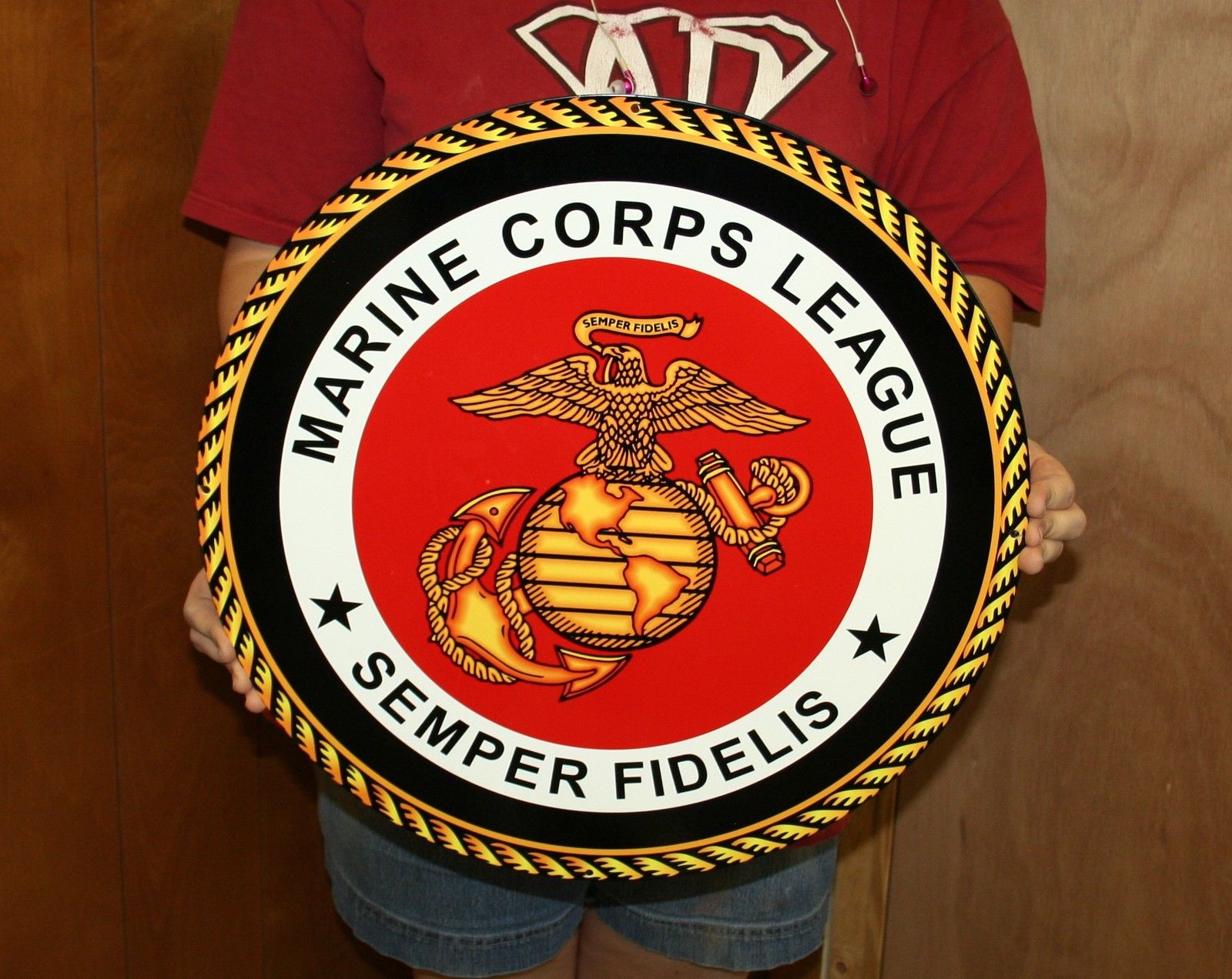 Usmc Marine Corps League Steel Sign 19″x19″ Custom Steel Signs And